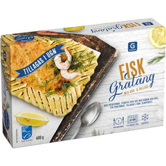 FISKGRATÄNG RÄK UGN
