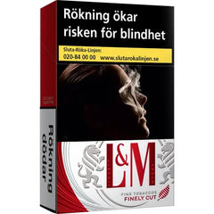 L M  CIGARETTER RÖDA KORTA
