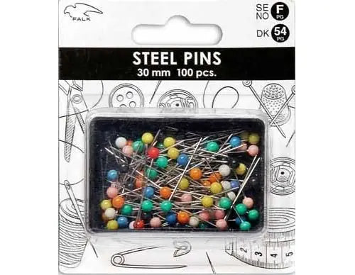 BUTTON PINS COLORED HEAD