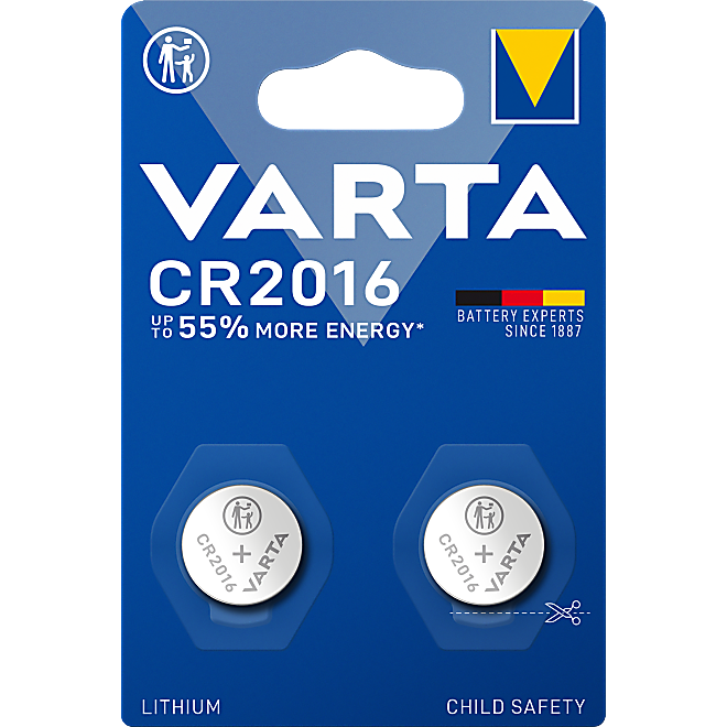 BATTERI 2P CR2016
