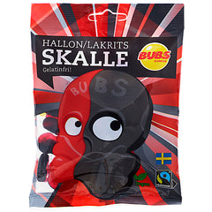RASPBERRY/LICORICE SKULL