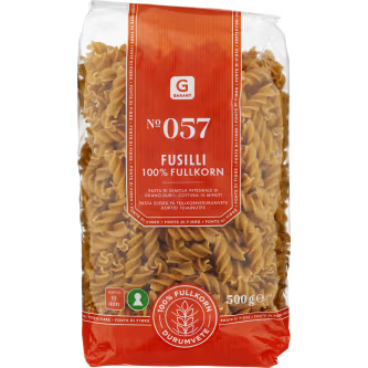FUSILLI WHOLEWHEAT PASTA