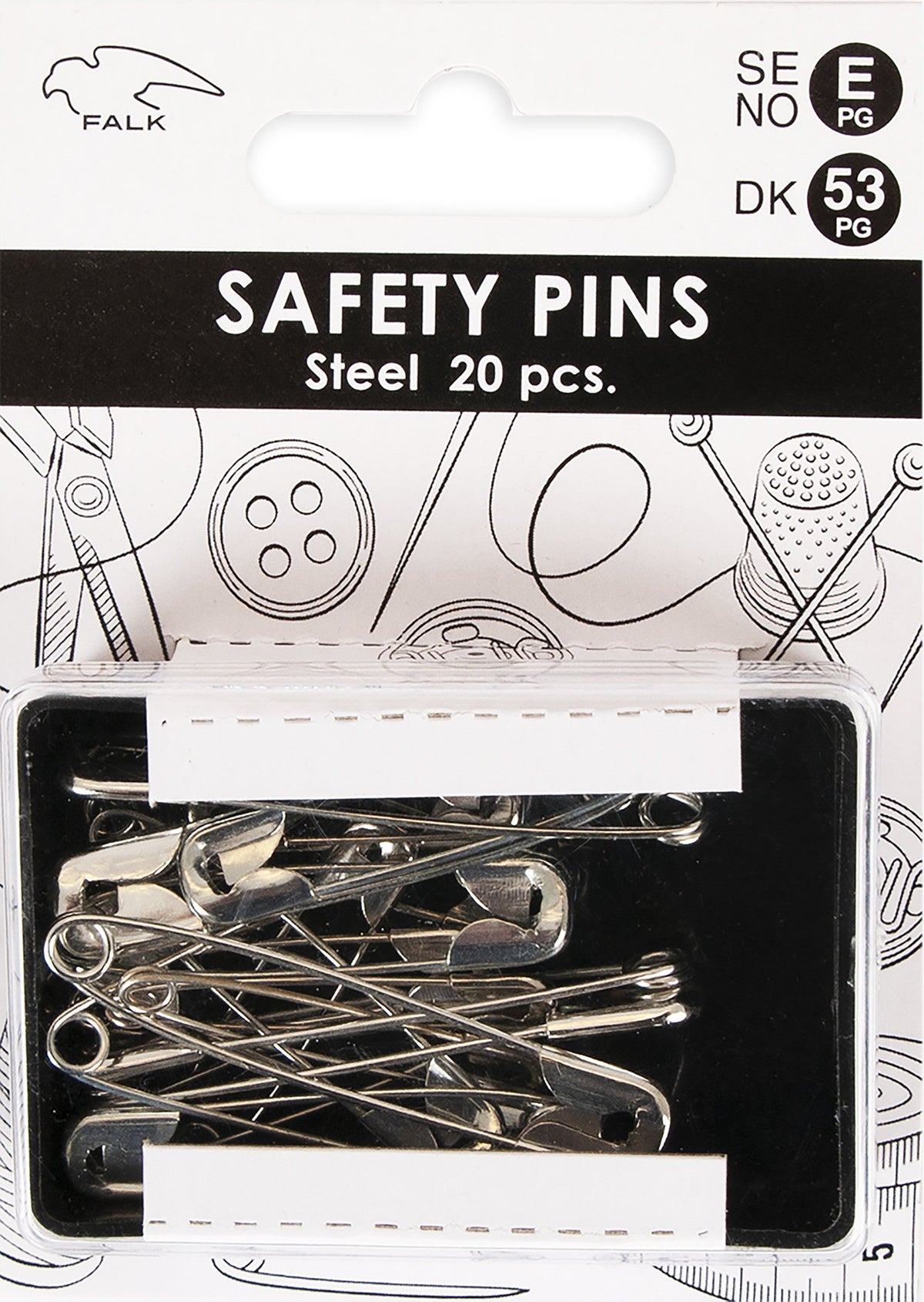 SAFETY PINS 20 PCS